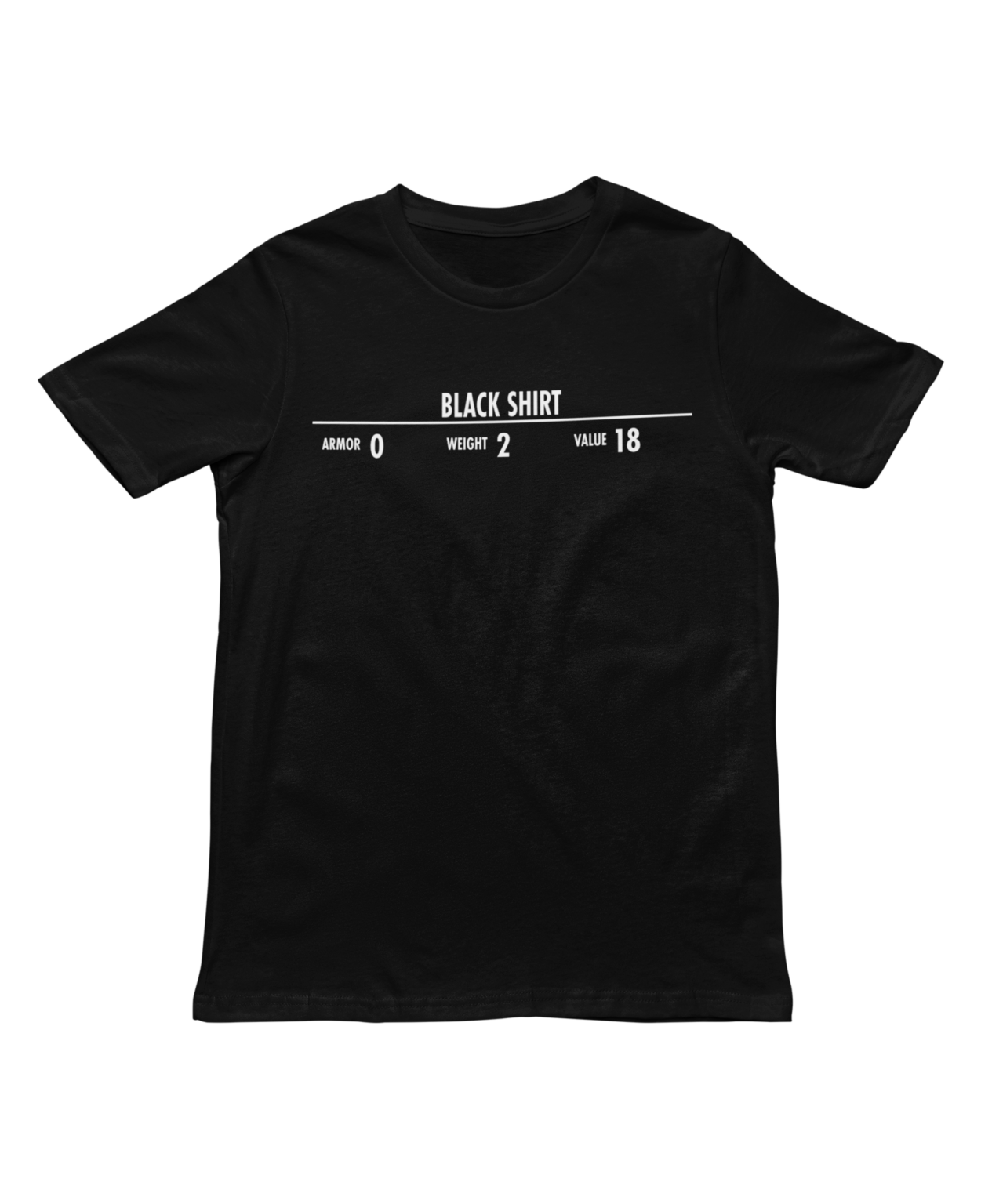 Skyrim Black Shirt Tee