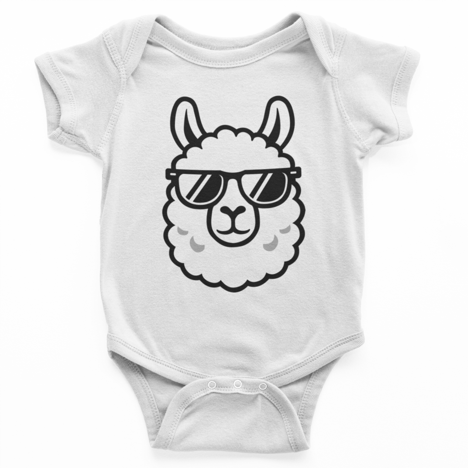 Cool Baby Llama Baby Bodysuit